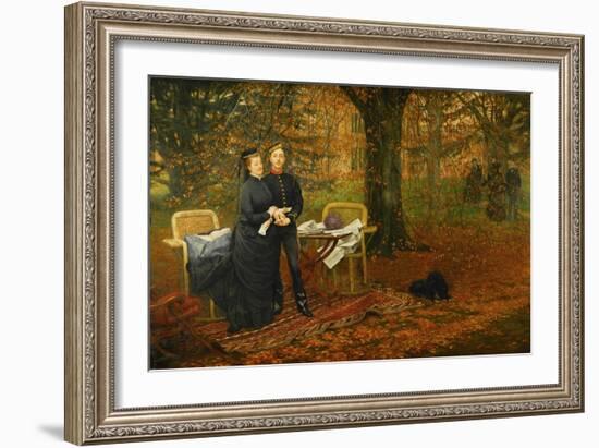 Empress Eugenie, died 1879 in a tragic incident during the campaign against the Zulus.-James Tissot-Framed Giclee Print