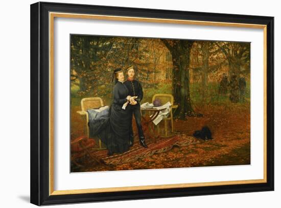 Empress Eugenie, died 1879 in a tragic incident during the campaign against the Zulus.-James Tissot-Framed Giclee Print