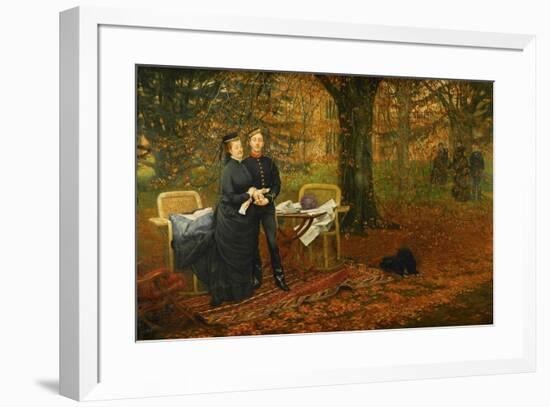 Empress Eugenie, died 1879 in a tragic incident during the campaign against the Zulus.-James Tissot-Framed Giclee Print