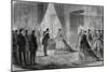 Empress Eugenie Receiving Viceroy of Egypt, Ismail Pasha at Tuileries in Paris in 1867, France-null-Mounted Giclee Print