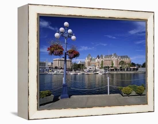 Empress Hotel Along Victoria Harbour-James Randklev-Framed Premier Image Canvas