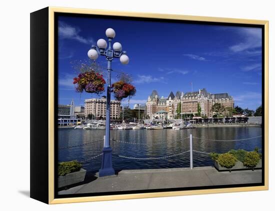 Empress Hotel Along Victoria Harbour-James Randklev-Framed Premier Image Canvas