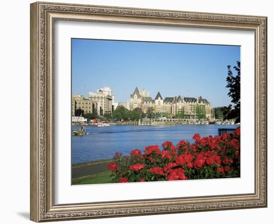 Empress Hotel and Innter Harbour, Victoria, Vancouver Island, British Columbia, Canada-J Lightfoot-Framed Photographic Print