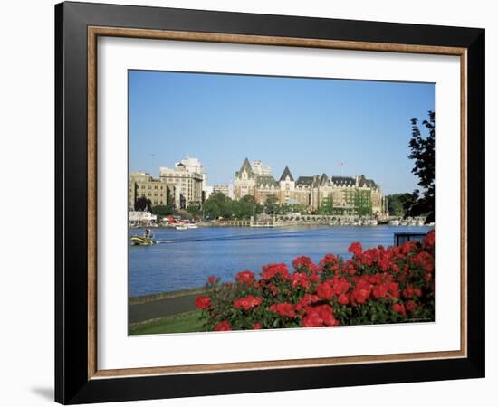 Empress Hotel and Innter Harbour, Victoria, Vancouver Island, British Columbia, Canada-J Lightfoot-Framed Photographic Print