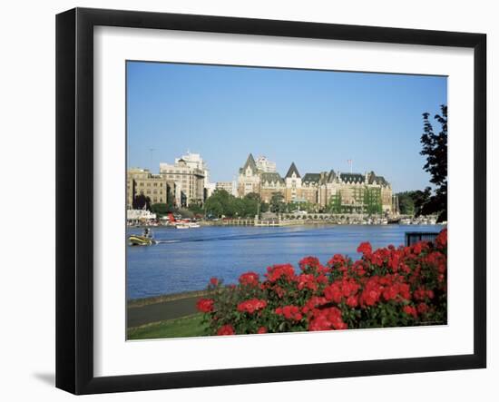 Empress Hotel and Innter Harbour, Victoria, Vancouver Island, British Columbia, Canada-J Lightfoot-Framed Photographic Print