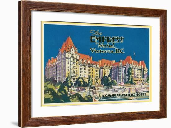 Empress Hotel, Victoria, B.C.-null-Framed Art Print