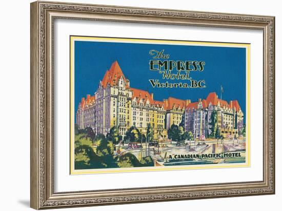 Empress Hotel, Victoria, B.C.-null-Framed Art Print