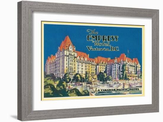 Empress Hotel, Victoria, B.C.-null-Framed Art Print