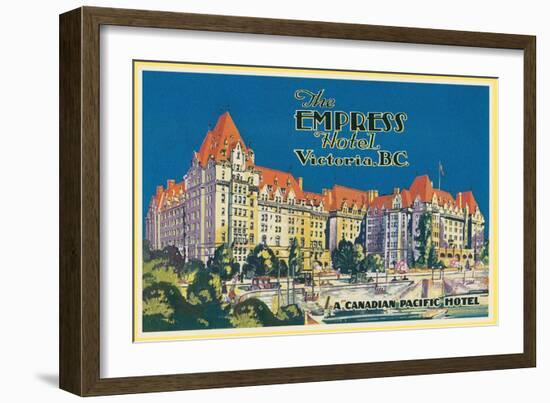 Empress Hotel, Victoria, B.C.-null-Framed Art Print