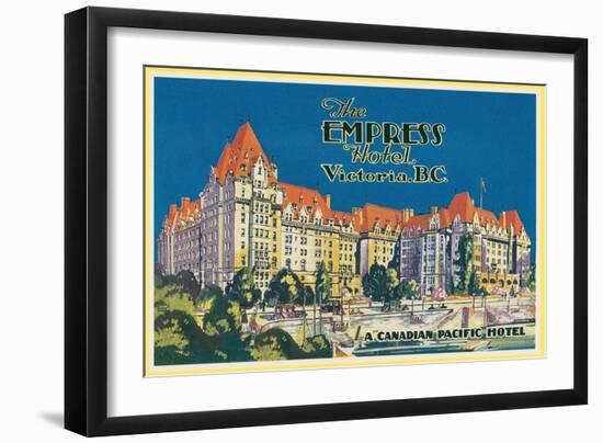 Empress Hotel, Victoria, B.C.-null-Framed Art Print