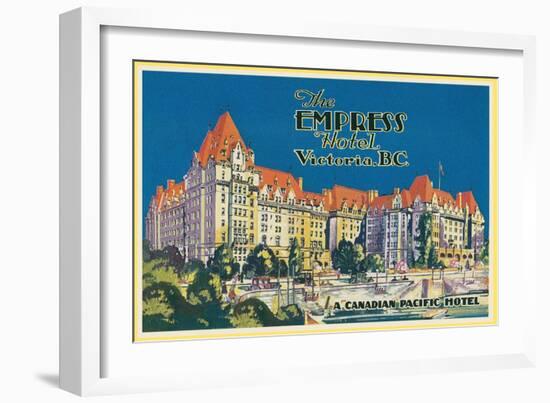 Empress Hotel, Victoria, B.C.-null-Framed Art Print