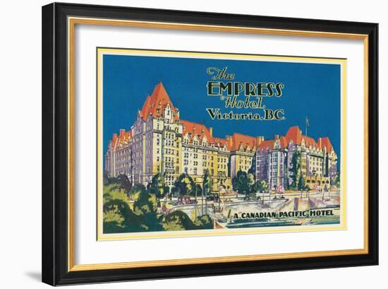 Empress Hotel, Victoria, B.C.-null-Framed Art Print