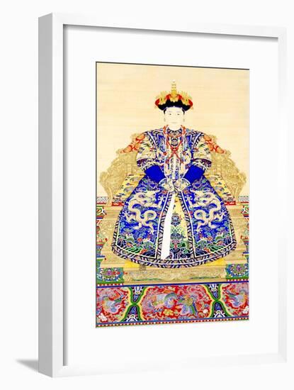 Empress Jing Xian (c.1681-1731), 1st consort of Emperor Yongzheng (1678 - 1735)-Chinese School-Framed Giclee Print