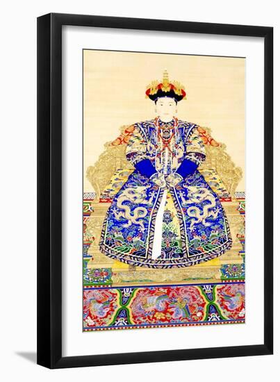 Empress Jing Xian (c.1681-1731), 1st consort of Emperor Yongzheng (1678 - 1735)-Chinese School-Framed Giclee Print