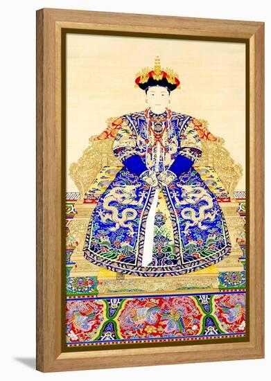 Empress Jing Xian (c.1681-1731), 1st consort of Emperor Yongzheng (1678 - 1735)-Chinese School-Framed Premier Image Canvas