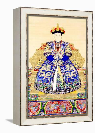 Empress Jing Xian (c.1681-1731), 1st consort of Emperor Yongzheng (1678 - 1735)-Chinese School-Framed Premier Image Canvas