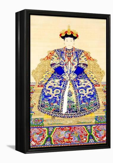 Empress Jing Xian (c.1681-1731), 1st consort of Emperor Yongzheng (1678 - 1735)-Chinese School-Framed Premier Image Canvas