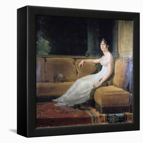 Empress Josephine at Malmaison, C1801-Francois Pascal Simon Gerard-Framed Premier Image Canvas