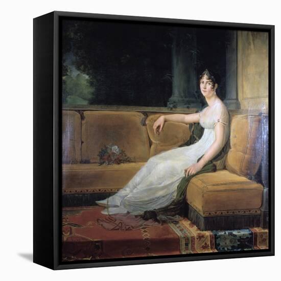 Empress Josephine at Malmaison, C1801-Francois Pascal Simon Gerard-Framed Premier Image Canvas