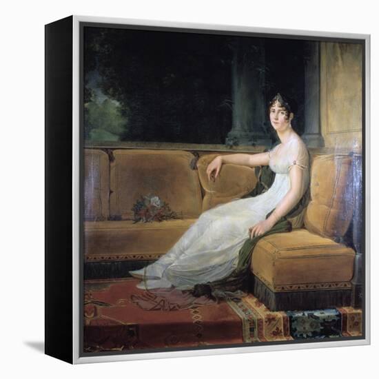 Empress Josephine at Malmaison, C1801-Francois Pascal Simon Gerard-Framed Premier Image Canvas