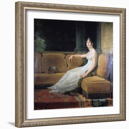 Empress Josephine at Malmaison, C1801-Francois Pascal Simon Gerard-Framed Giclee Print