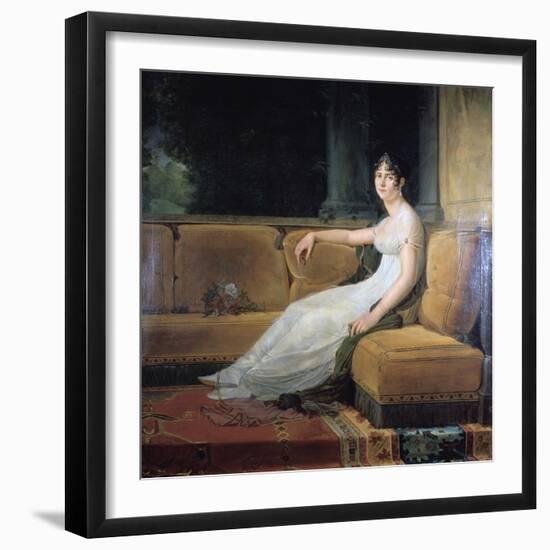 Empress Josephine at Malmaison, C1801-Francois Pascal Simon Gerard-Framed Giclee Print