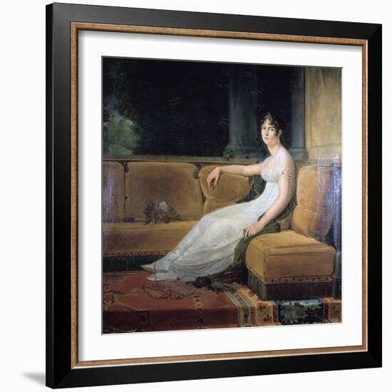 Empress Josephine at Malmaison, C1801-Francois Pascal Simon Gerard-Framed Giclee Print