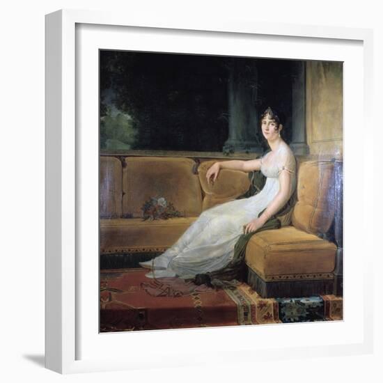 Empress Josephine at Malmaison, C1801-Francois Pascal Simon Gerard-Framed Giclee Print