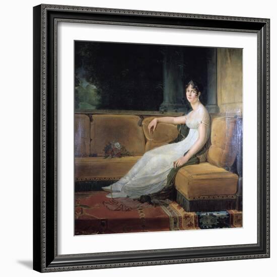 Empress Josephine at Malmaison, C1801-Francois Pascal Simon Gerard-Framed Giclee Print