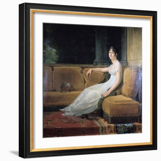 Empress Josephine at Malmaison, C1801-Francois Pascal Simon Gerard-Framed Giclee Print