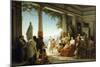 Empress Livia Attending Grape Harvest on Hills of Grignano-Cesare Dell'acqua-Mounted Giclee Print