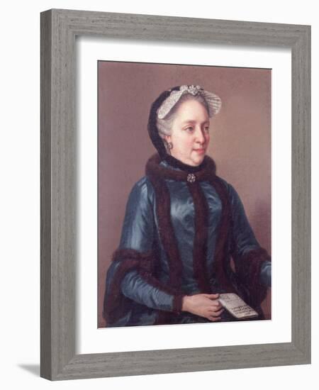 Empress Maria Theresa of Austria (1717-80) 1762-Jean-Etienne Liotard-Framed Giclee Print