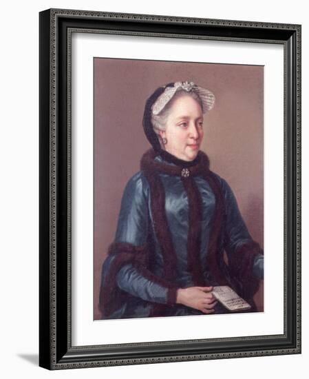 Empress Maria Theresa of Austria (1717-80) 1762-Jean-Etienne Liotard-Framed Giclee Print