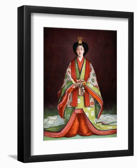 Empress Nagako of Japan in her coronation garments, c1924. Artist: Unknown-Unknown-Framed Giclee Print