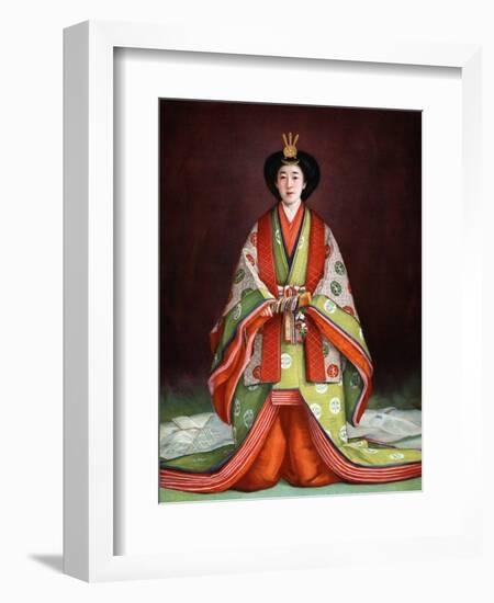 Empress Nagako of Japan in her coronation garments, c1924. Artist: Unknown-Unknown-Framed Giclee Print