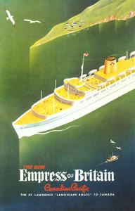 Empress of Britain Travel Poster