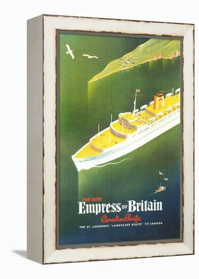 Empress of Britain Travel Poster-null-Framed Stretched Canvas