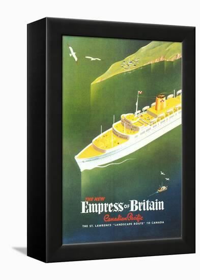 Empress of Britain Travel Poster-null-Framed Stretched Canvas