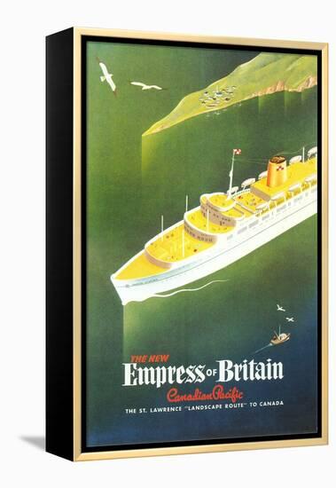 Empress of Britain Travel Poster-null-Framed Stretched Canvas