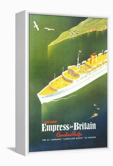 Empress of Britain Travel Poster-null-Framed Stretched Canvas