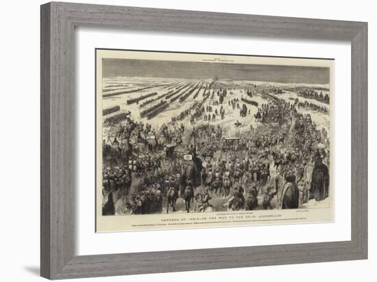 Empress of India, on the Way to the Delhi Assemblage-null-Framed Giclee Print