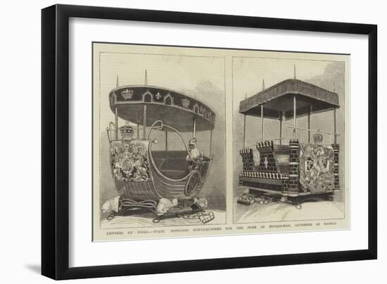 Empress of India, State Howdahs Manufactured for the Duke of Buckingham, Governor of Madras-null-Framed Giclee Print