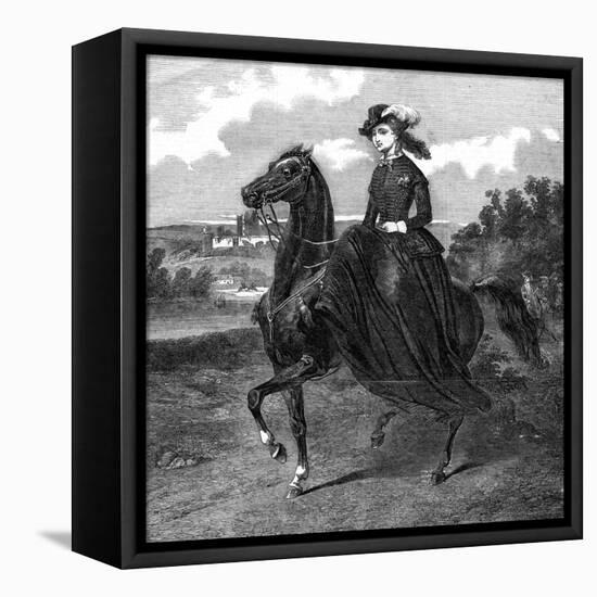 Empress of the French-Jacques-Louis David-Framed Premier Image Canvas