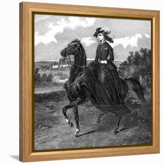 Empress of the French-Jacques-Louis David-Framed Premier Image Canvas