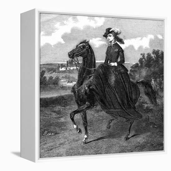 Empress of the French-Jacques-Louis David-Framed Premier Image Canvas