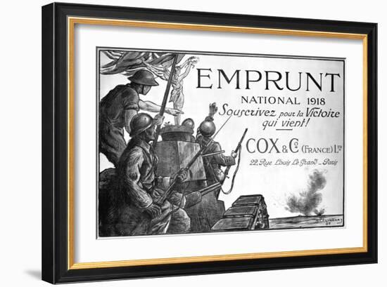 Emprunt National 1918, Souscrivez Pour La Victoire Qui Vient! World War I Poster-null-Framed Giclee Print