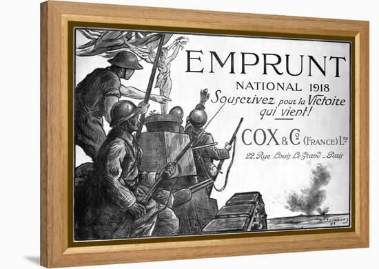 Emprunt National 1918, Souscrivez Pour La Victoire Qui Vient! World War I Poster-null-Framed Premier Image Canvas