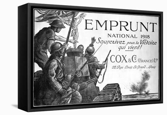 Emprunt National 1918, Souscrivez Pour La Victoire Qui Vient! World War I Poster-null-Framed Premier Image Canvas