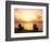 Empty Beach Chairs at Sunset, Denis Island, Seychelles-Sergio Pitamitz-Framed Photographic Print