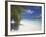 Empty Beach on Tropical Island, Maldives, Indian Ocean, Asia-Sakis Papadopoulos-Framed Photographic Print